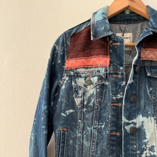 Chaqueta denim upcycled