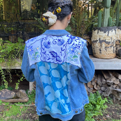 Chaqueta denim upcycled