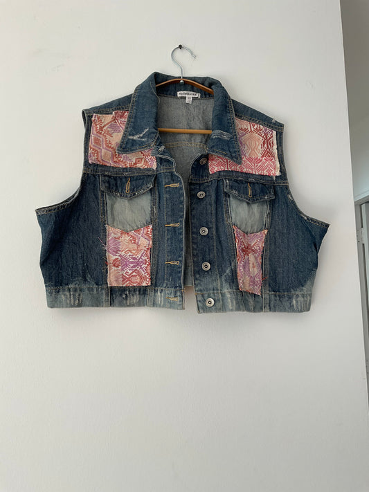 Chaqueta denim upcycled