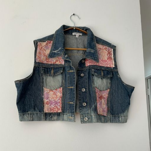 Chaqueta denim upcycled