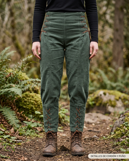Pantalón Nómada de cotelé 100% algodón hecho en Chile - Pin Upcycling