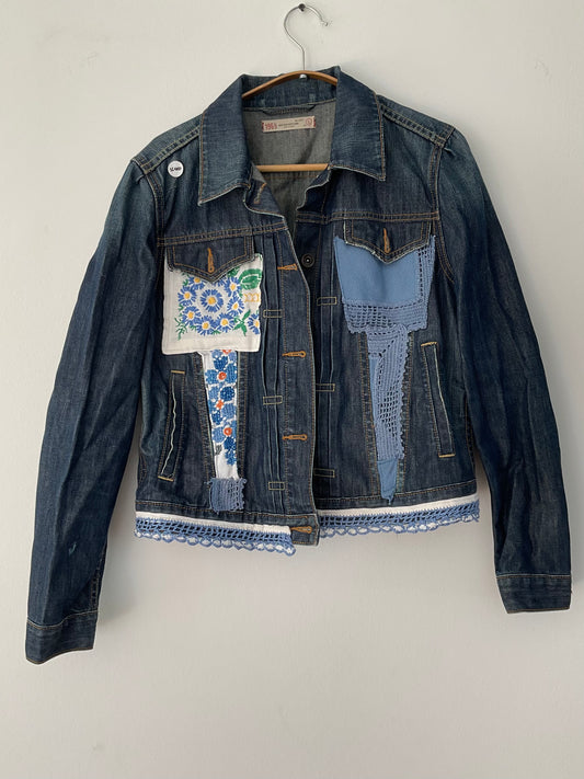 Chaqueta denim upcycled