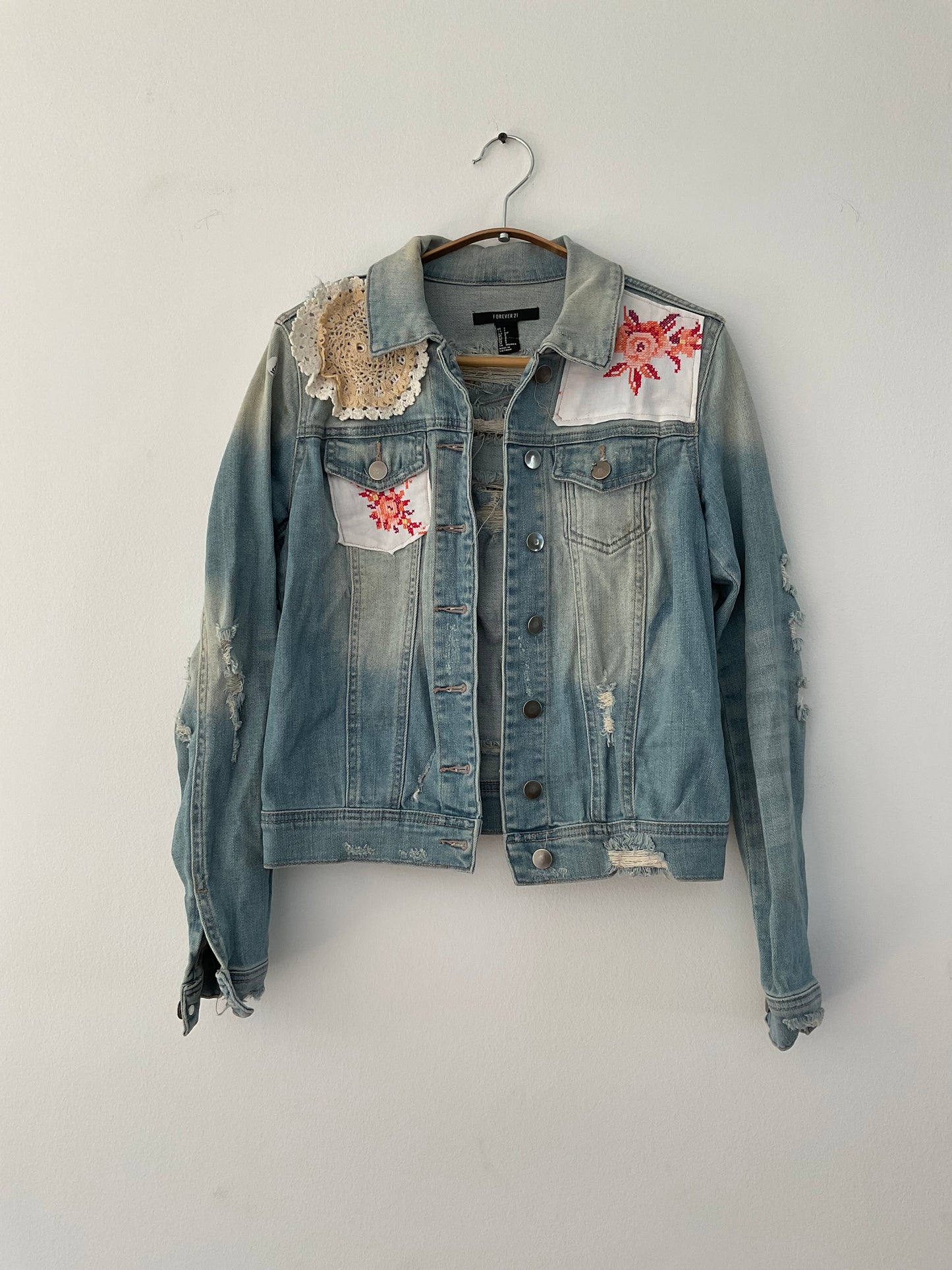 Chaqueta denim upcycled