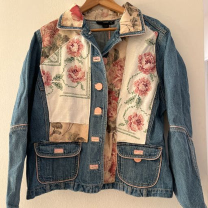 Chaqueta denim upcycled