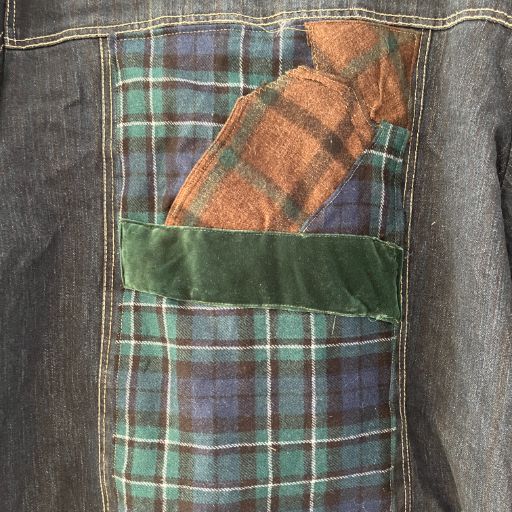 Chaqueta denim upcycled