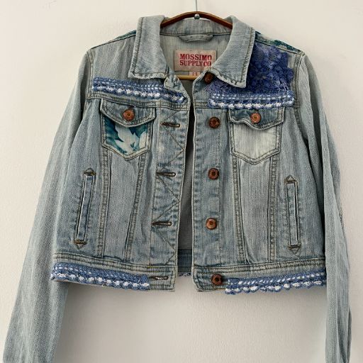 Chaqueta denim upcycled