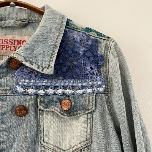 Chaqueta denim upcycled