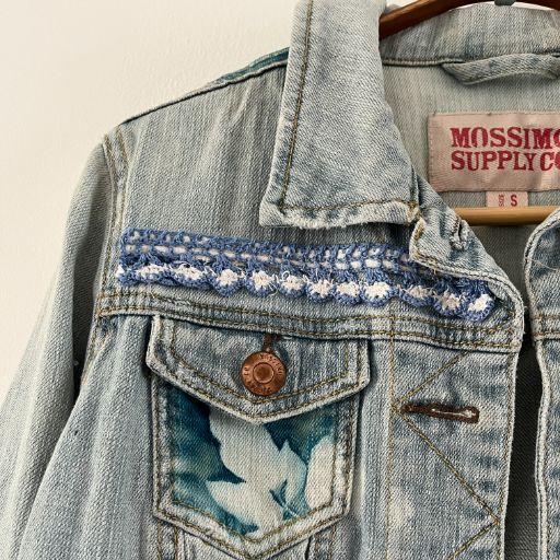 Chaqueta denim upcycled