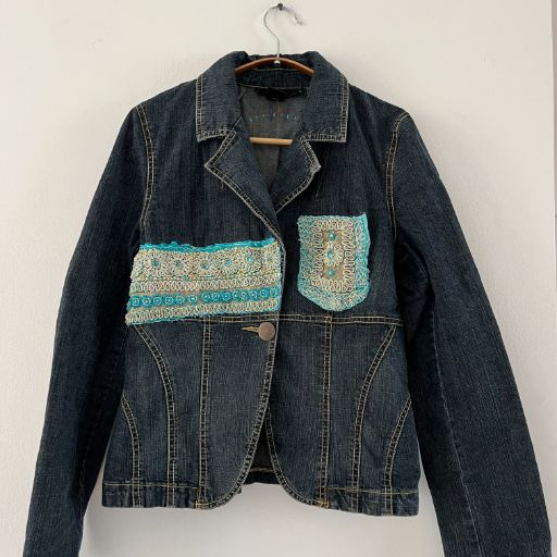 Chaqueta denim upcycled