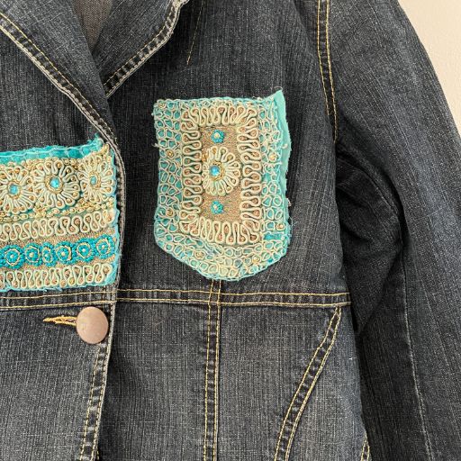 Chaqueta denim upcycled