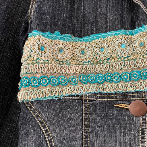 Chaqueta denim upcycled