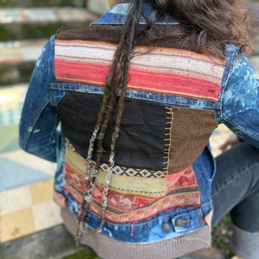 Chaqueta denim upcycled