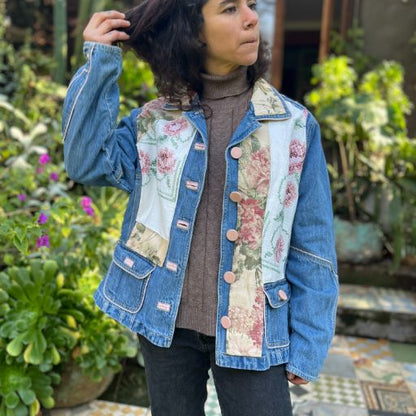 Chaqueta denim upcycled