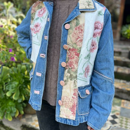 Chaqueta denim upcycled