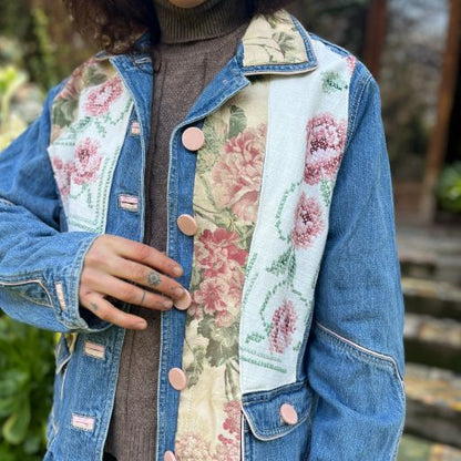 Chaqueta denim upcycled
