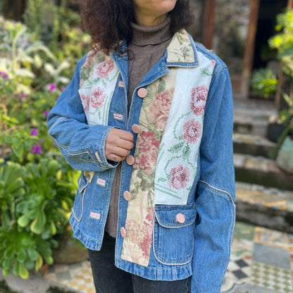 Chaqueta denim upcycled