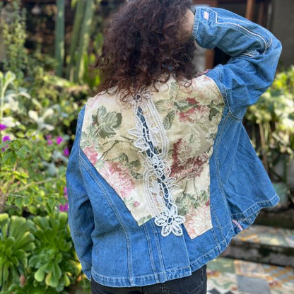 Chaqueta denim upcycled