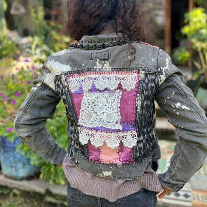 Chaqueta denim upcycled