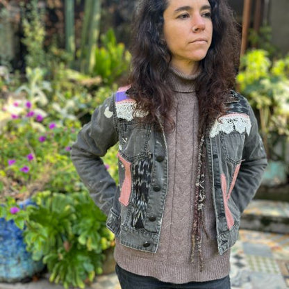 Chaqueta denim upcycled