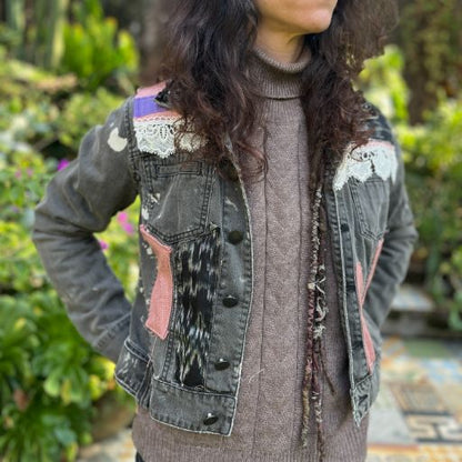 Chaqueta denim upcycled