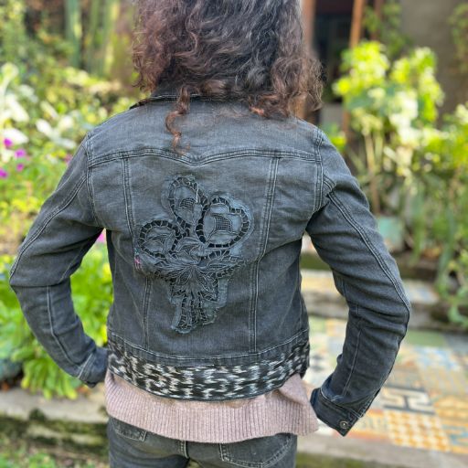 Chaqueta denim upcycled