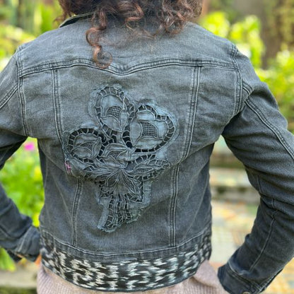Chaqueta denim upcycled