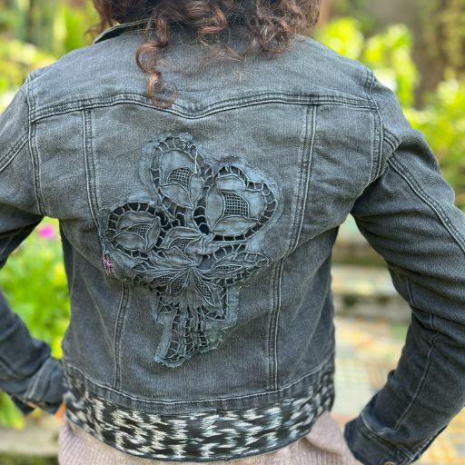 Chaqueta denim upcycled