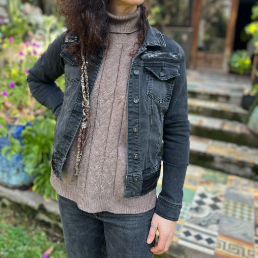 Chaqueta denim upcycled