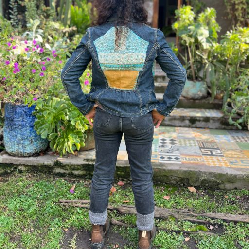 Chaqueta denim upcycled