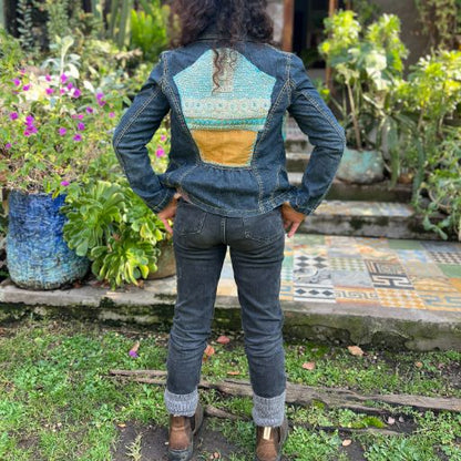 Chaqueta denim upcycled
