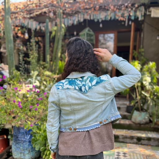 Chaqueta denim upcycled