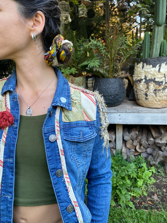 Chaqueta denim upcycled