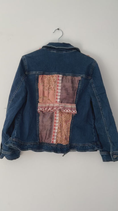 Chaqueta denim upcycled