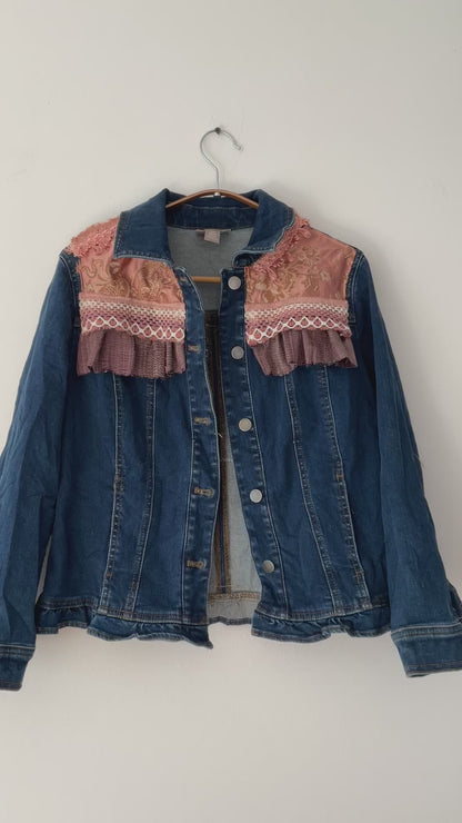 Chaqueta denim upcycled