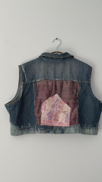 Chaqueta denim upcycled
